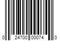 Barcode Image for UPC code 024700000740