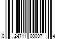 Barcode Image for UPC code 024711000074