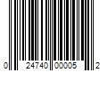 Barcode Image for UPC code 024740000052