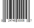 Barcode Image for UPC code 024745000057