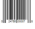 Barcode Image for UPC code 024755000078