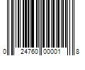 Barcode Image for UPC code 024760000018