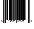 Barcode Image for UPC code 024760000025