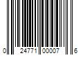 Barcode Image for UPC code 024771000076