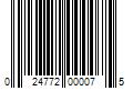 Barcode Image for UPC code 024772000075