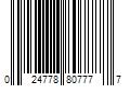 Barcode Image for UPC code 024778807777