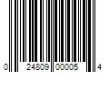 Barcode Image for UPC code 024809000054