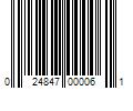 Barcode Image for UPC code 024847000061