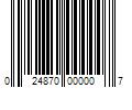 Barcode Image for UPC code 024870000007