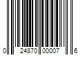 Barcode Image for UPC code 024870000076