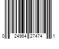 Barcode Image for UPC code 024964274741