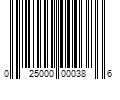 Barcode Image for UPC code 025000000386