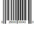 Barcode Image for UPC code 025000000430