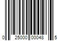 Barcode Image for UPC code 025000000485