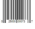 Barcode Image for UPC code 025000000737