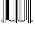 Barcode Image for UPC code 025000001666