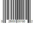 Barcode Image for UPC code 025000001802