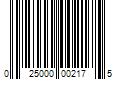 Barcode Image for UPC code 025000002175