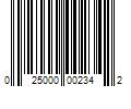 Barcode Image for UPC code 025000002342