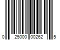 Barcode Image for UPC code 025000002625