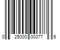 Barcode Image for UPC code 025000003776