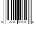 Barcode Image for UPC code 025000003806