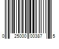 Barcode Image for UPC code 025000003875