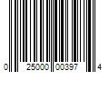 Barcode Image for UPC code 025000003974