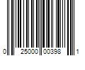 Barcode Image for UPC code 025000003981