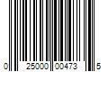 Barcode Image for UPC code 025000004735