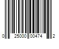 Barcode Image for UPC code 025000004742