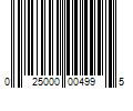 Barcode Image for UPC code 025000004995