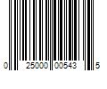 Barcode Image for UPC code 025000005435