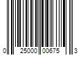 Barcode Image for UPC code 025000006753