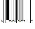 Barcode Image for UPC code 025000006777