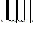 Barcode Image for UPC code 025000007415