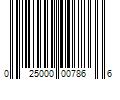 Barcode Image for UPC code 025000007866