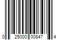 Barcode Image for UPC code 025000008474