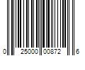 Barcode Image for UPC code 025000008726