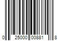 Barcode Image for UPC code 025000008818