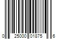 Barcode Image for UPC code 025000018756