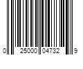 Barcode Image for UPC code 025000047329