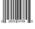 Barcode Image for UPC code 025000047695