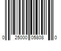 Barcode Image for UPC code 025000058080