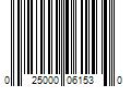 Barcode Image for UPC code 025000061530