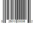 Barcode Image for UPC code 025010000062