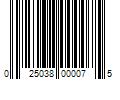 Barcode Image for UPC code 025038000075