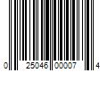 Barcode Image for UPC code 025046000074