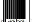 Barcode Image for UPC code 025060000067