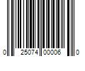 Barcode Image for UPC code 025074000060